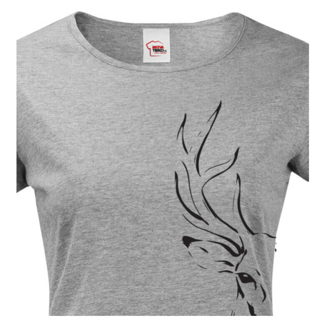 Originální triko se siluetou jelena - ideální dárek pro myslivce BezvaTriko