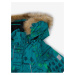 Zelená klučičí vzorovaná zimní bunda Reima Niisi