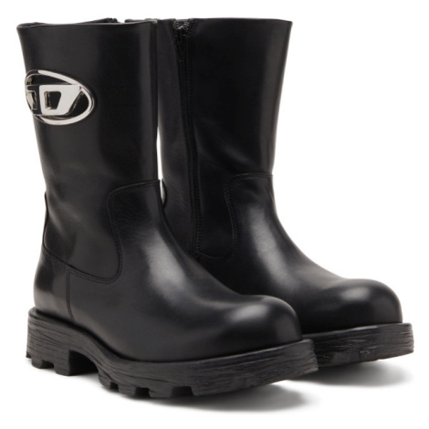 Kotníková obuv diesel hammer d-hammer bkr d w boots black