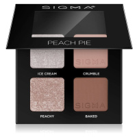 Sigma Beauty Quad paletka očních stínů odstín Peach Pie 4 g