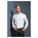 Premier Workwear Pánská bavlněná košile s dlouhým rukávem PR244 White