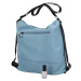 Volnočasová dámská lehká kabelka/batoh Pura, světle modrá