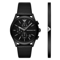 Emporio Armani pánská dárková sada hodinek Paolo a náramku AR80070SET
