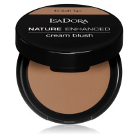 IsaDora Nature Enhanced Cream Blush kompaktní tvářenka se štětcem a zrcátkem odstín 40 Soft Tan 