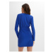 Bonprix BODYFLIRT šaty v zavinovacím vzhledu Barva: Modrá, Mezinárodní