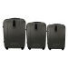 Rogal Černý lehký plastový cestovní kufr "Superlight" - M (35l), L (65l), XL (100l)