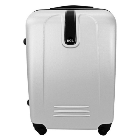 Rogal Stříbrný lehký plastový cestovní kufr "Superlight" - M (35l), L (65l), XL (100l)