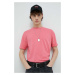 Bavlněné tričko Drykorn Thilo růžová barva