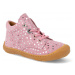 Barefoot dětské kotníkové boty Ricosta - Pepino Dots M růžové