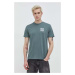 Bavlněné tričko HUGO zelená barva, s potiskem, 50508944