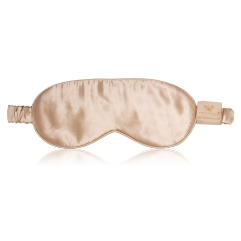 Crystallove Silk Eye Mask maska na spaní Gold