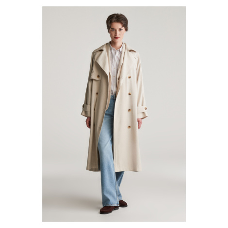 KABÁT GANT REL TRENCH COAT SOFT OAT