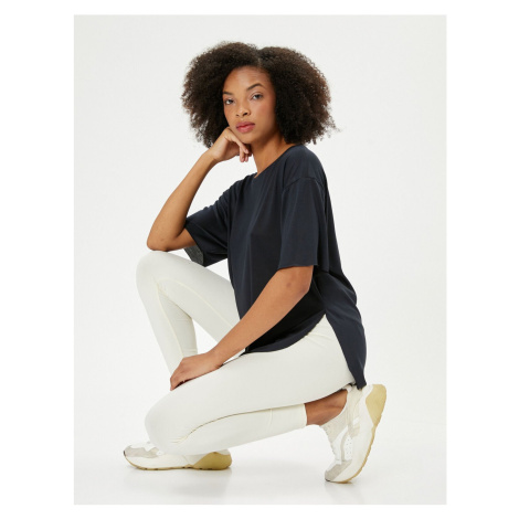 Koton Sports Yoga T-Shirt Modal Lightweight Comfy Fabric Short Sleeve Crew Neck Comfortable Fit