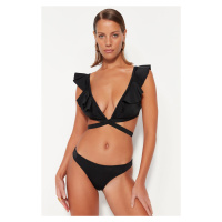 Trendyol Black Regular Leg Bikini Bottom