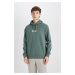 DEFACTO Regular Fit Hooded Printed Sweatshirt Y5286AZ24AU