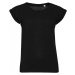 Sol's Módní lehké dámské tričko Melba s ohrnutými rukávky