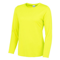 Just Cool Dámské tričko s dlouhým rukávem JC012 Electric Yellow