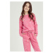 Dívčí pyžamo Taro Erika - bavlna Růžová