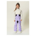 Dětské lyžařské kalhoty Gosoaky BIG BAD WOLF fialová barva