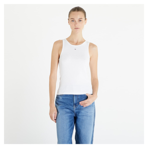 Tommy Jeans Essential Rib Tank White Tommy Hilfiger