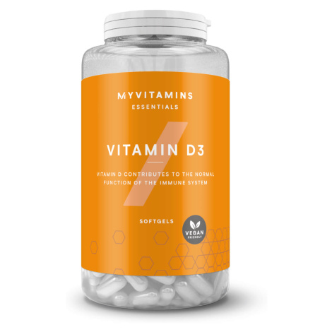 Veganské gelové kapsle s vitamínem D - 180Softgelové kapsle - Bez příchuti Myvitamins