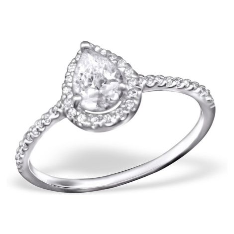 Zásnubní prsten stříbro luxury princes IV Kesi