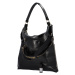Stylová dámská kabelka s kapsami Laura Biaggi May, černá/zlatá