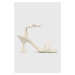Kožené sandály Patrizia Pepe bílá barva, 8X0044 L048 W338
