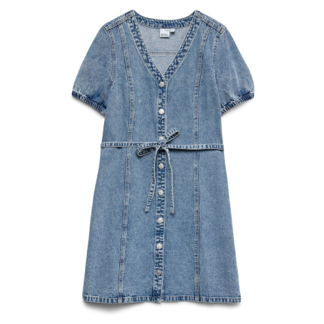 VERO MODA Košilové šaty 'VMJanet' modrá džínovina