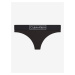 Černá tanga Calvin Klein Underwear