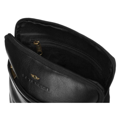 Pánské kabelky [DH] Kožená taška PTN 014 NDM BLACK FPrice