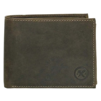 Hide & Stitches Zelená kožená peněženka pro pány 