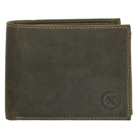 Hide & Stitches Zelená kožená peněženka pro pány "Hammer"