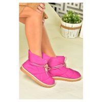 Fox Shoes Women's Fuchsia Fabric Casual Boots