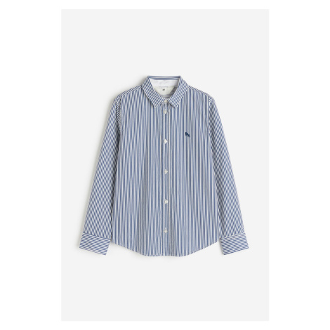 H & M - Bavlněná košile - modrá H&M