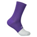 POC Cyklistické ponožky klasické - FLAIR - fialová/bílá