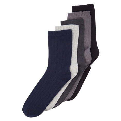 Trendyol 5-Pack Multi Color Cotton Textured Socket-Long Socks