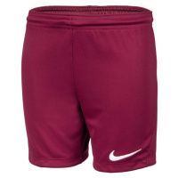 Nike DRI-FIT PARK 3 Chlapecké fotbalové kraťasy, vínová, velikost