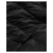 Krátká černá zimní bunda s vysokým stojáčkem (5M729-392)