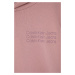 Dětská bavlněná halenka Calvin Klein Jeans růžová barva, hladká