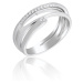 JVD Elegantní stříbrný prsten se zirkony SVLR0391XH2BI