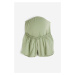 H & M - MAMA Žerzejová šortky z bavlny - zelená