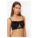 Trendyol Black Lace String Strap Capless Bustier Knitted Bra