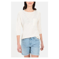 Svetr camel active knitwear white