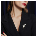 Éternelle Luxusní perleťová brož se zirkony Anastacia - květina B7168-LXT0603 Zlatá