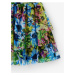Modro-zelená holčičí květovaná sukně Desigual Garden