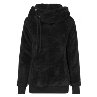 Mikina Urban Classics Ladies Long Teddy Hoody black