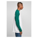 Urban Classics / Organic Oversized Raglan Longsleeve white/green