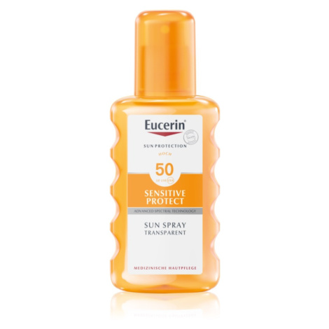 Eucerin Sun Dry Touch Oil Control transparentní ochranný sprej SPF 50 200 ml