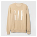 Mikina GAP Fleece Sweatshirt Khaki